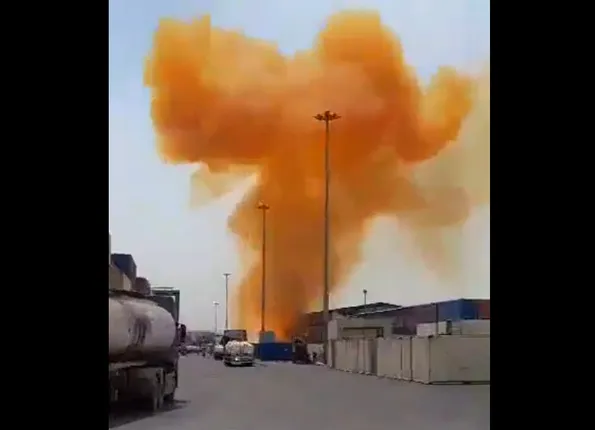 iran port blast