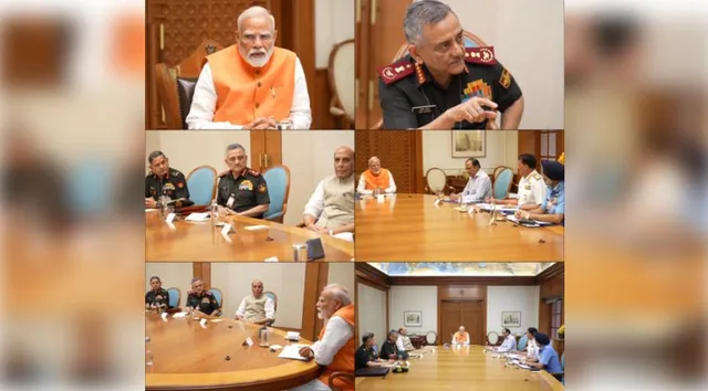 PM MODI MEETING WITH ARMED FORCES