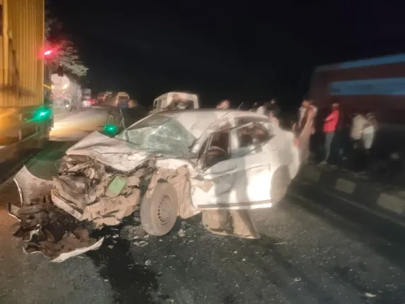 burla car mishap