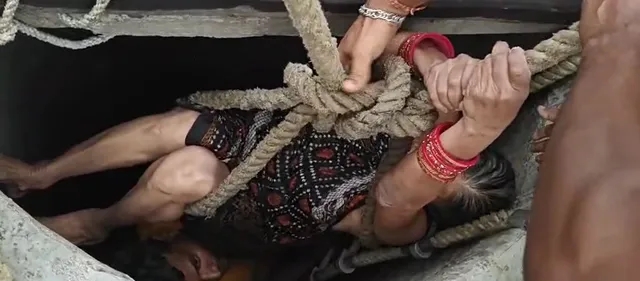 woman rescued in dhenkanal
