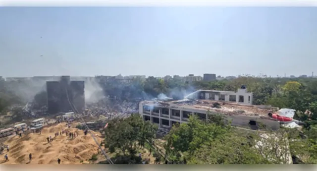 air india plane crash site