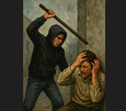 AI-generated image on assault