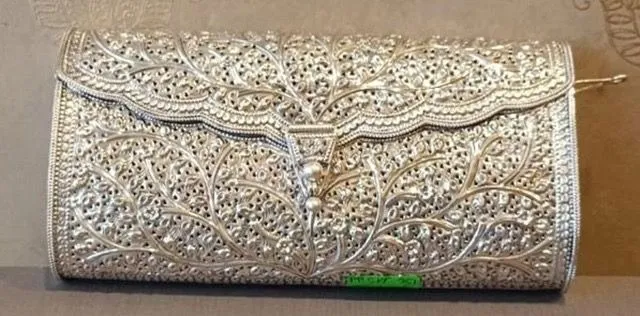silver filigree purse