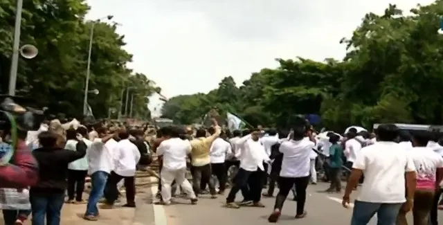 BJD protest