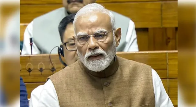 PM MODI IN LOK SABHA