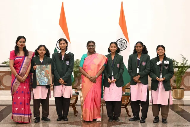 Odisha students with President