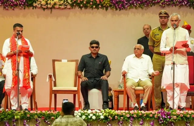 Gujarat cabinet oath taking ceremony