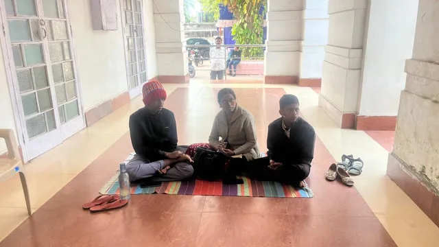 woman OAS officer protest in Mayurbhanj