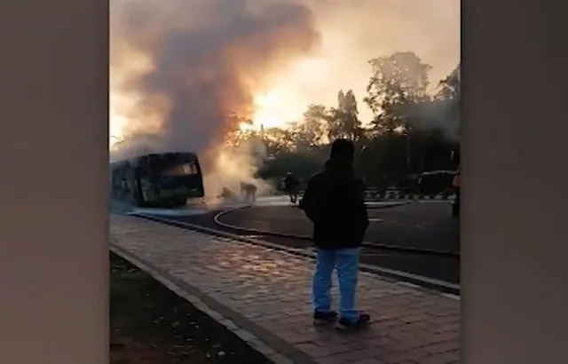 Ama Bus fire