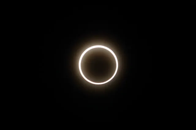 fire of ring solar eclipse