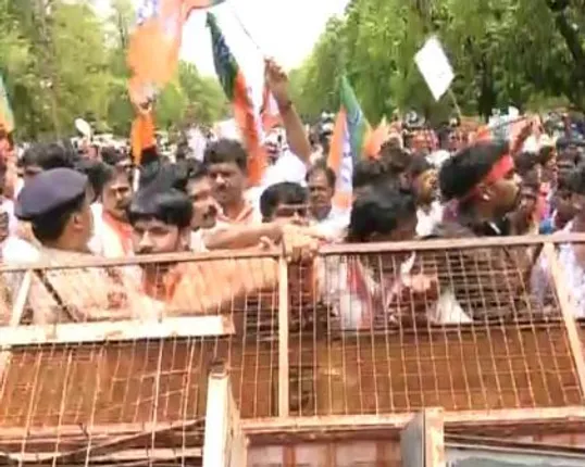 Stray violence mars BJP’s demonstrations in Odisha