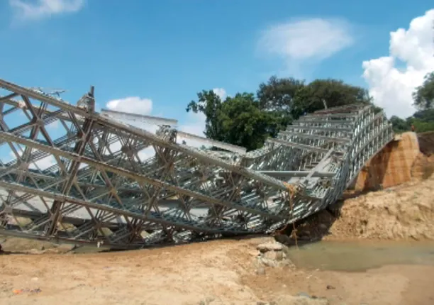 Under construction bailey bridge collapses in Odisha
