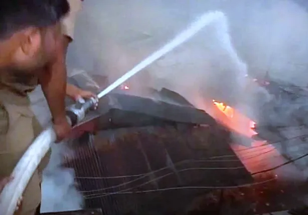 Over 100 shops gutted in fire mishap in Odisha's Sambalpur
