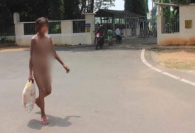Woman walks naked on busy Odisha capital road