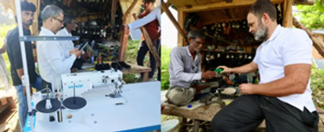 Rahul Gandhi sends shoe stitching machine to Sultanpur cobbler