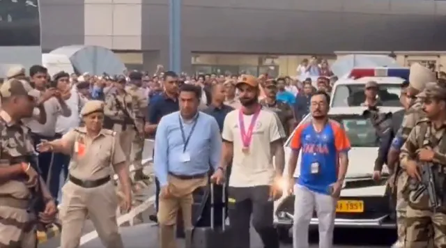 Indian team back to home; special arrangements for T20 World champions