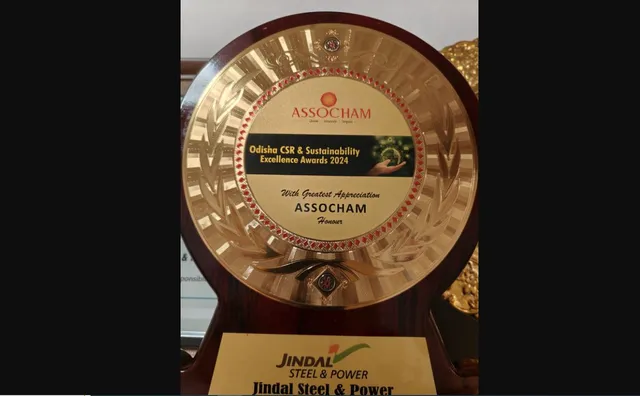 JSP honoured with ASSOCHAM’s Odisha CSR & Sustainability Excellence Award 2024