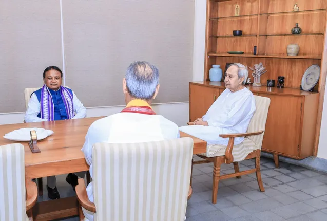 Odisha CM meets Naveen Patnaik ahead of Assembly session