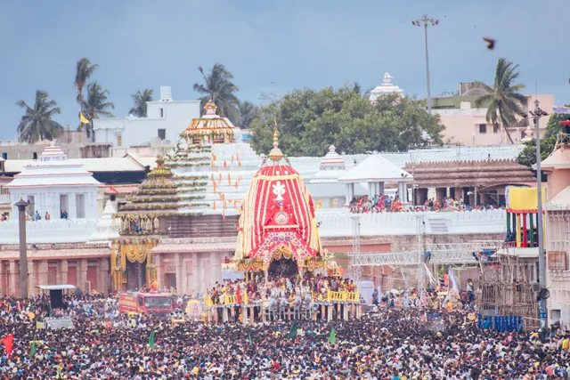 Ratha Jatra in Pics: Glimpses of chariot pulling on Bada Danda in Puri
