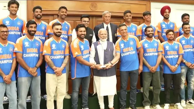 PM Narendra Modi hosts T20 World Cup winning Indian team