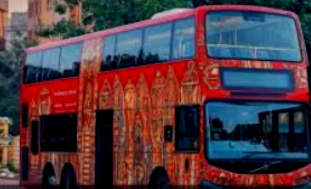 Electric double decker bus