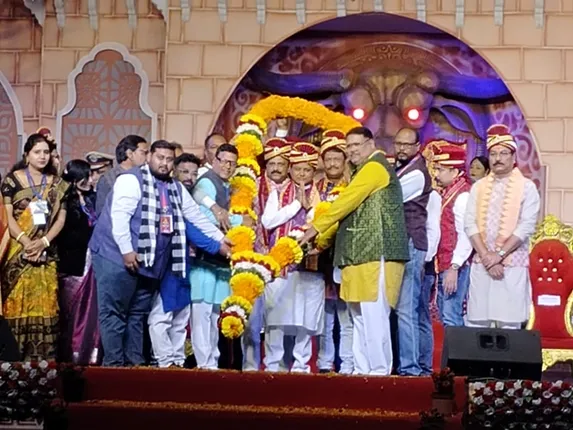 CM Mohan Charan Majhi at Bargarh Dhanu Yatra.