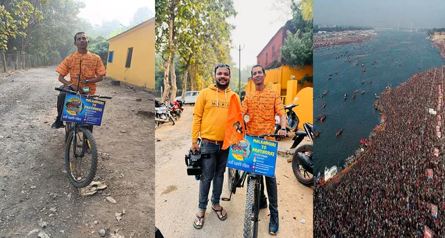 For propagation of Sanatan Dharma  Cycle tour from Malkangari to Prayagraj