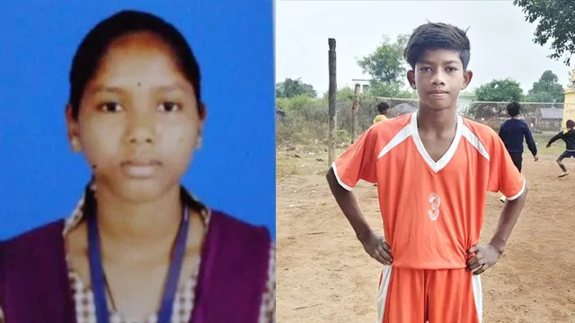 Kandhamal's Swadhin Dehuri and Rekha Pradhan at State SIPOC Tacro Junior Team Selection Camp
