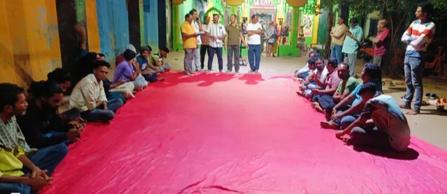 Rudrakali Natya Sangh organizes book worship of social drama for 13-day Danda Yatra