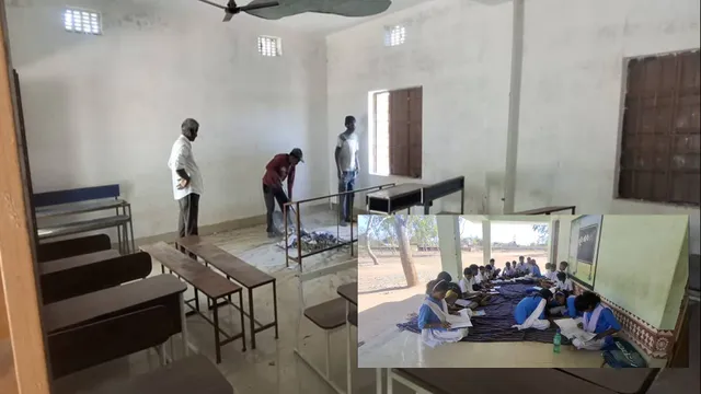 Plaster falls from classroom ceiling, students escape unharmed