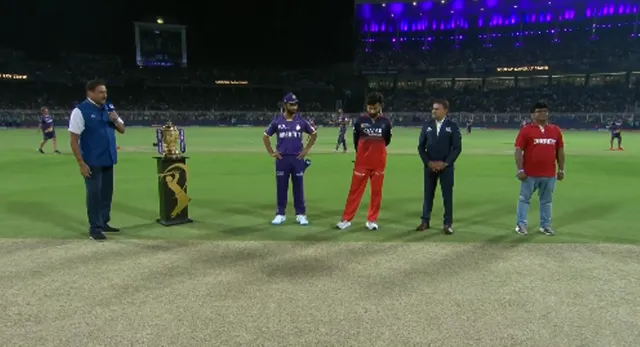 RCB won the toss and decided to bowl first.