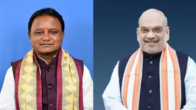 Amit Shah and mohan majhi