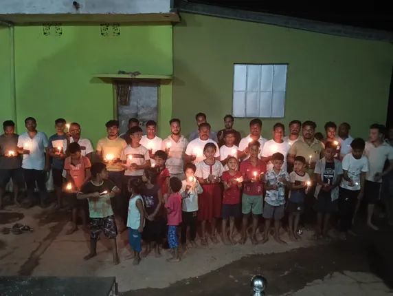 candle march in Boudh