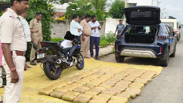 Police operation: 101 kg of ganja, bike, car seized, 3 arrested