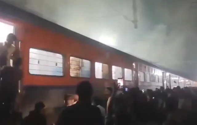 Fire in Train