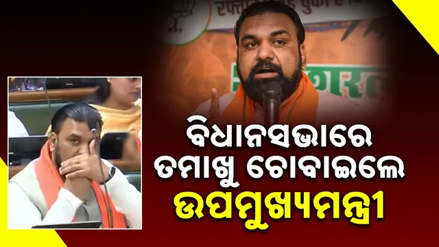 Deputy Chief Minister chewed tobacco