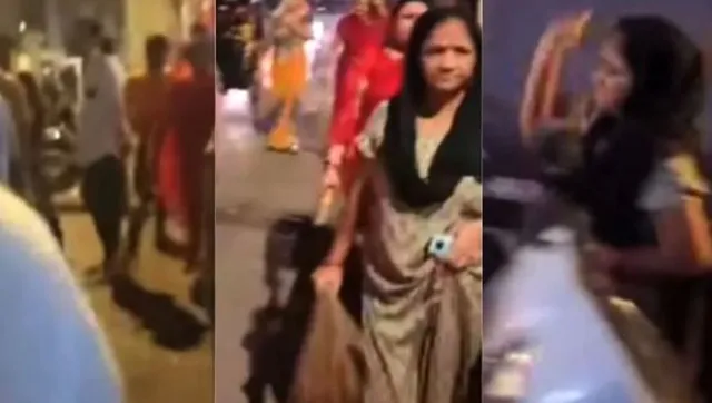 Woman chases drunkard and beats him up: Video goes viral
