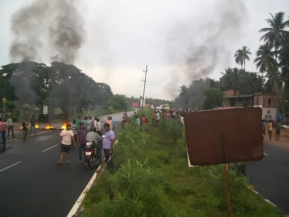 ଭୁବନେଶ୍ୱର-ପୁରୀ ରାସ୍ତା ୩ ଘଣ୍ଟା ଅବରୋଧ