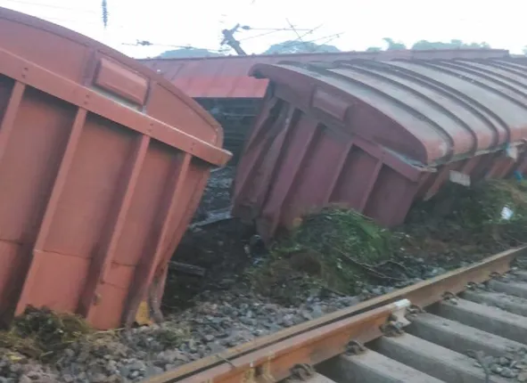 ନିର୍ଗୁଣ୍ଡି ନିକଟରେ ମାଲବାହୀ ଟ୍ରେନ୍‌ ଲାଇନଚ୍ୟୁତ