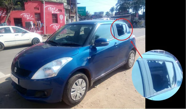 ପୁରୀ: କାର କାଚ ଭାଙ୍ଗି ମୋବାଇଲ ଫୋନ୍‌ ଚୋରି