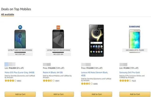 ଆମାଜନ୍‌ରେ ଶସ୍ତାରେ ମିଳୁଛି ଏହି ଫୋନ୍‌