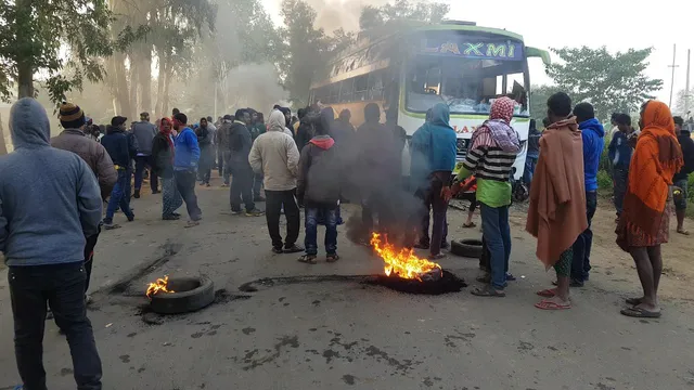 ନାଲକୋ ନଗରରେ ବସ-ବାଇକ ମୁହାଁ ମୁହିଁ ଧକା: ଜଣେ ମୃତ, ୧୨ ଘଣ୍ଟା ରାସ୍ତା ରୋକ