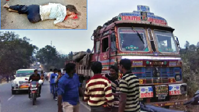 ଘଣ୍ଟାକ ମଧ୍ୟରେ ଦୁଇଟି ଦୁର୍ଘଟଣା:ଟ୍ରକ ଧକ୍କାରେ ଜଣେ ମୃତ, ବାଇକରୁ ପଡି ମହିଳା ଗୁରୁତର