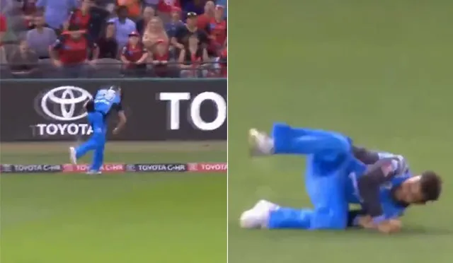 କ୍ରିକେଟ ଇତିହାସରେ ସବୁଠାରୁ ବିପଦପୂର୍ଣ୍ଣ କ୍ୟାଚ୍‌: ବ୍ରାଭୋଙ୍କ ବିଶାଳ ଛକା କ୍ୟାଚ୍‌କୁ ନେଲେ ଲାଫ୍‌ଲିନ୍‌