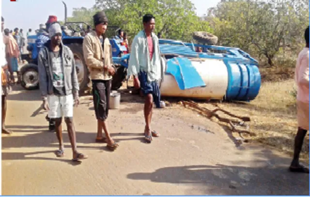 ଟ୍ରାକ୍ଟର ଓଲଟି ଶ୍ରମିକ ମୃତ, ଜଣେ ଗୁରୁତର