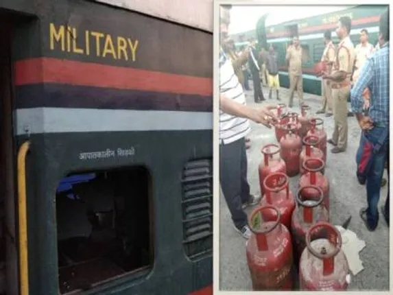 ଭାରତୀୟ ନୌସେନା ଟ୍ରେନର ପେଣ୍ଟ୍ରି କାର୍‌ରେ ରୋଷେଇ ଗ୍ୟାସ ସିଲିଣ୍ଡର ବିସ୍ଫୋରଣ, ୨ ଆହତ, ଜଣେ ଗୁରୁତର