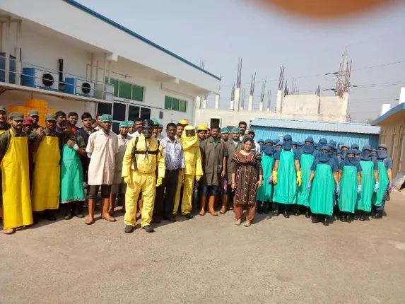 ଆମୋନିଆ ଗ୍ୟାସ୍‌ ଜନିତ ଦୁର୍ଘଟଣାରୁ ସୁରକ୍ଷା ସମ୍ପର୍କିତ ସଚେତନତା ଲାଗି ମକ୍‌ ଡ୍ରିଲ୍‌