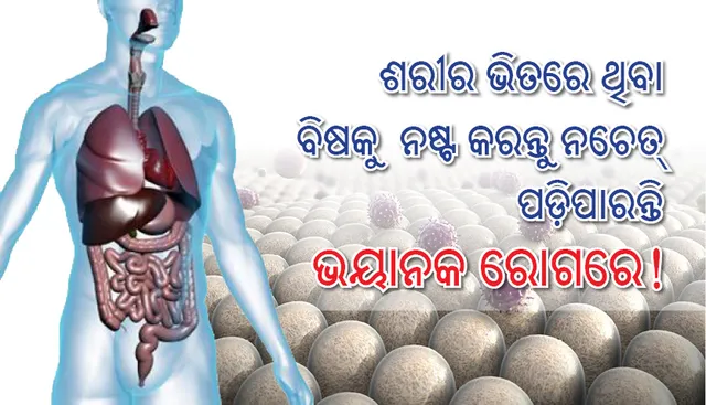 ଶରୀର ଭିତରେ ଥିବା ବିଷକୁ  ନଷ୍ଟ କରନ୍ତୁ ନଚେତ୍‌ ପଡ଼ିପାରନ୍ତି ଭୟାନକ ରୋଗରେ!