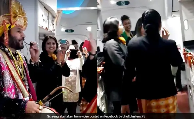 ଏୟାର ଇଣ୍ଡିଆ ବିମାନରେ ଢ଼ୋଲ ବଜାଇ ନୃତ୍ୟ କଲେ : ଭିଡ଼ିଓ ହେଲା ଭାଇରାଲ