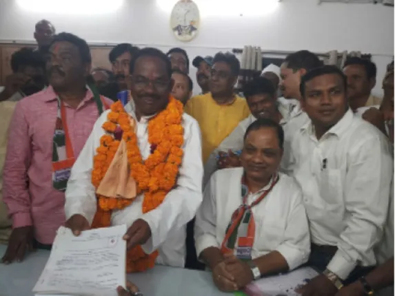 ଶକ୍ତି ପ୍ରଦର୍ଶନ କଲା କଂଗ୍ରେସ: ପ୍ରଣୟଙ୍କ ନାମାଙ୍କନ ଦାଖଲ